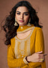 Haldi Yellow Heavy Embroidered Sharara Set