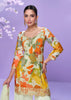 Multicolor Green Digital Printed Designer Palazzo Set