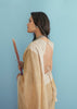 Wheat Beige Woven Linen Silk Saree