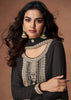 Beautiful Black Heavy Embroidered Sharara Set