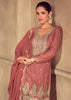 Desert Brown Embroidered Sharara Set