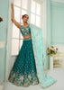 Rama Green Georgette Embroidered Sequins Lehenga Set