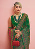 Dark Green Woven Kashmiri Jamewar Saree