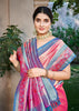 Pink & Blue Woven Kanjivaram Silk Saree