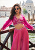 Hot Pink Designer Indo Western Set