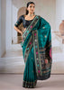 Peacock Blue Patola Silk Saree