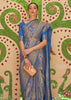 Wedding Edit: Royal Golden Blue Kanjivaram Silk Saree