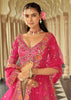 Beige & Pink Embroidered Stitched Designer Lehenga