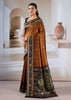 Caramel Brown Patola Silk Saree
