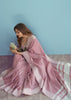 Dusky Pink Woven Linen Silk Saree
