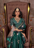 Hunter Green Banarasi Satin Silk Saree With Brocade Blouse