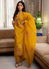 Golden Yellow Embroidered Silk Suit Set (10702899806401)