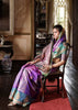 Mystic Teal & Purple Dual Tone Bronze Zari Woven Banarasi Silk Saree