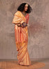 Classic Cream Dual Tone Banarasi Silk Saree