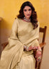 Off White Woven Tusser Silk Saree
