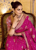 Princess Pink Woven Banarasi Silk Saree