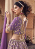 Lilac Purple Embroidered Designer Lehenga Set