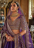 Purple Heavy Embroidered Designer Lehenga