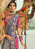 Multicolor Woven Georgette Bandhej Designer Saree