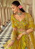 Shades Of Yellow Embroidered Stitched Designer Lehenga