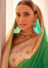 Vibrant Green Woven Banarasi Silk Saree