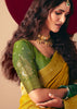 Spectra Yellow Woven Banarasi Silk Saree