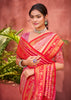 Flamingo Pink Woven Kanjivaram Silk Saree