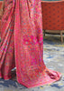 ROYAL PINK MULTICOLOUR JAMEWAR WEAVE SAREE (6649542574273)