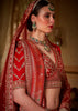 Red Heavy Embroidered Designer Lehenga