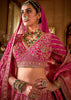 Fuchsia Pink Heavy Embroidered Designer Lehenga