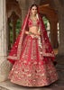 Scarlet Red Heavy Embroidered Designer Lehenga