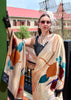 Off white Satin Crepe Printed Silk Saree