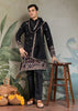 Phantom Black Sequence Embroidered Cotton Kurta With Dupatta