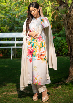 Ivory Bloom Printed Suit (10702833582273)