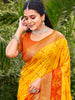 Mimosa Yellow Woven Patola Silk Saree