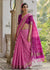 Super Pink Woven Patola Silk Saree