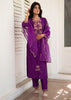 Amethyst Bloom Border Silk Suit (10702038040769)