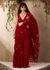 Classic Red Woven Soft Silk Saree