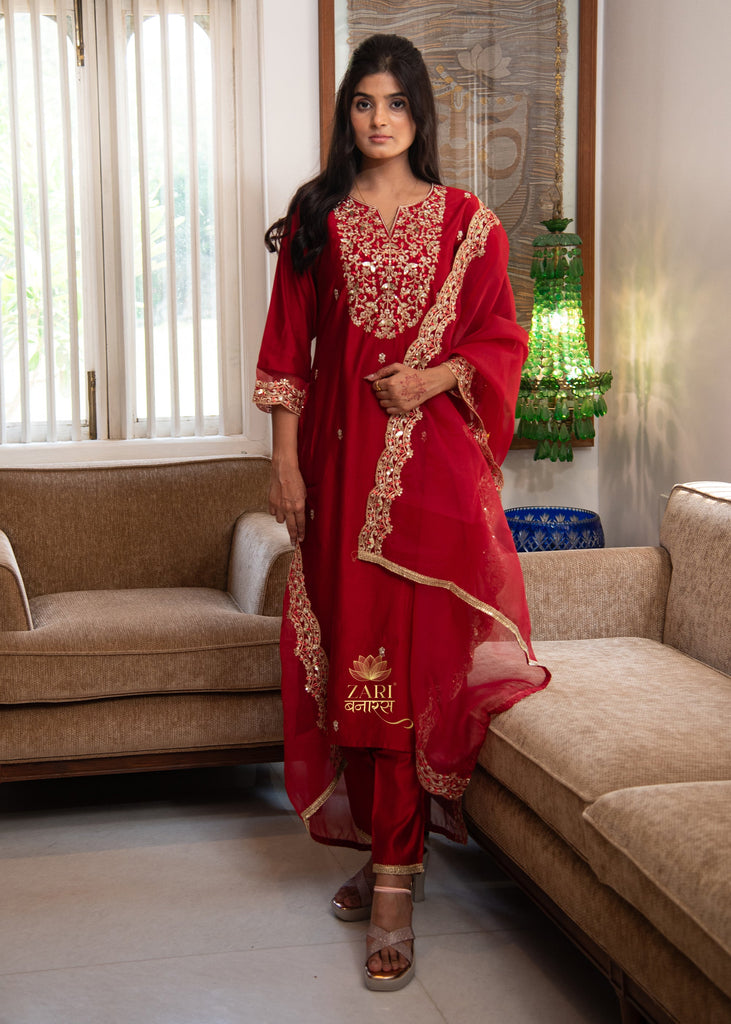 Regal Wine Lumina Silk Suit (10702046036161)