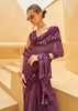 Magic Purple Printed Georgette Light Weight Saree