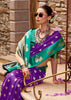 Royal Purple Banarasi Satin Silk Saree