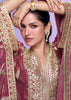 Earthy Red Georgette Kaftaan Sharara Set