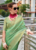 Pastel Green Woven Kanjivaram Silk Saree