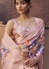 Lavender Pink Digital Printed Silk Saree