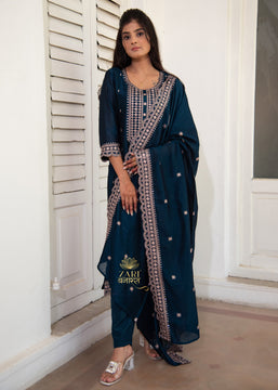 Emerald Silver Detail Suit (10702843871425)