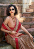 Beaver Brown Woven Cotton Linen Saree