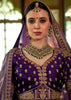 Dark Purple Heavy Embroidered Designer Lehenga