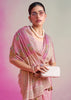 Candy Pink Woven Georgette Silk Saree