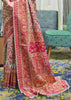 ROYAL BEIGE MULTICOLOUR JAMEWAR WEAVE SAREE (6649549029569)