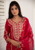 Festive Pink Embroidered Suit Set (10702882865345)